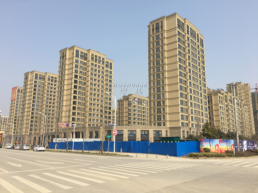 高档住宅楼外墙真石漆实例-粤马涂料